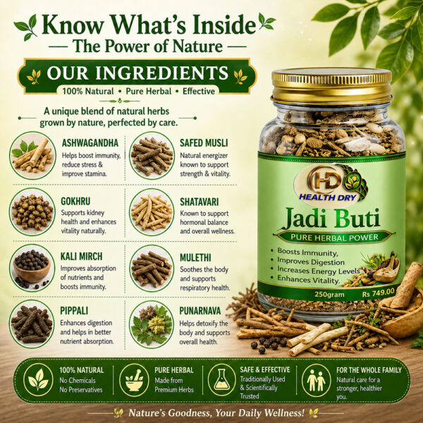 Health Dry Jadi Buti 250gm